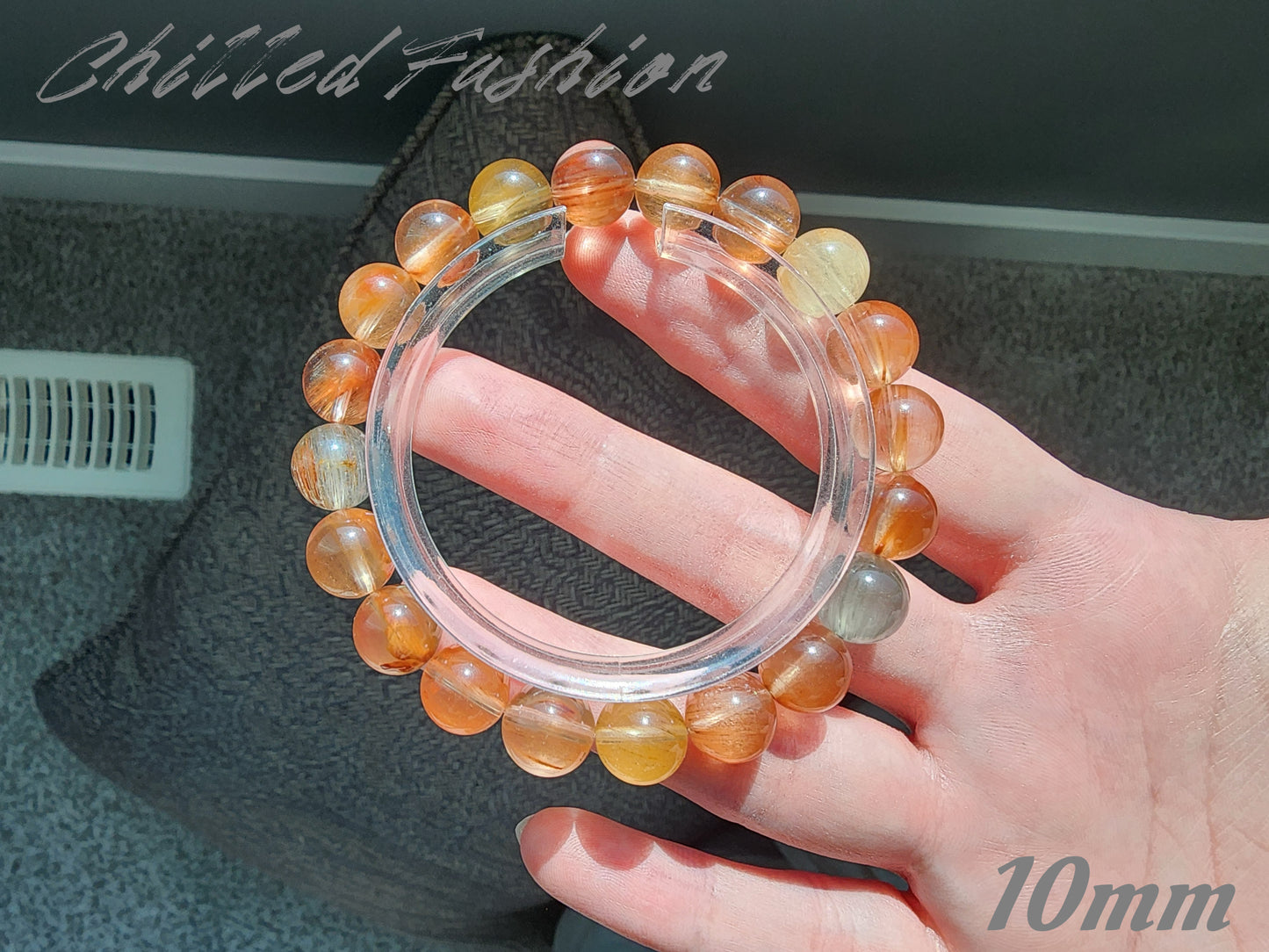 [Bracelet] Multicolor Rabbit Hair Quartz Bracelet