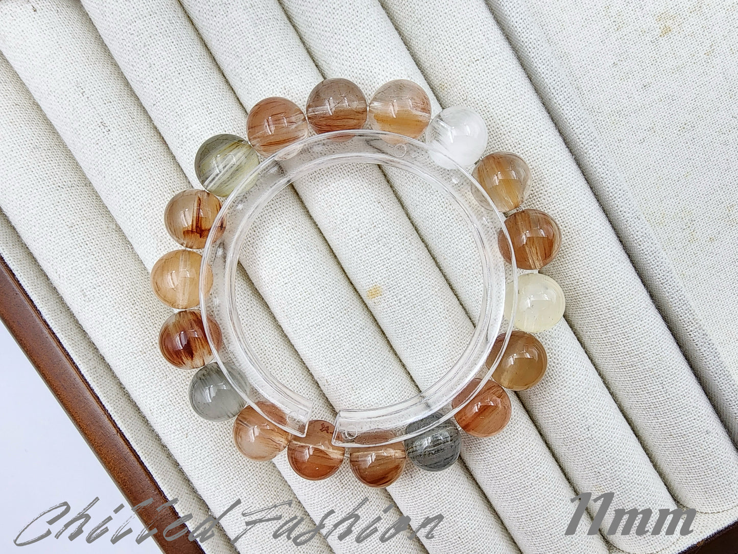 [Bracelet] Multicolor Rabbit Hair Quartz Bracelet