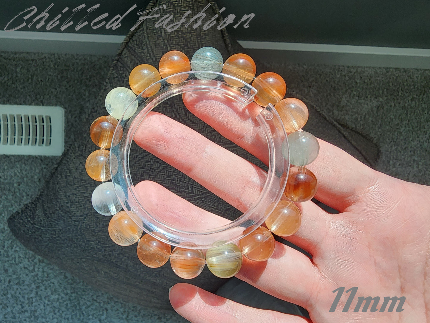 [Bracelet] Multicolor Rabbit Hair Quartz Bracelet
