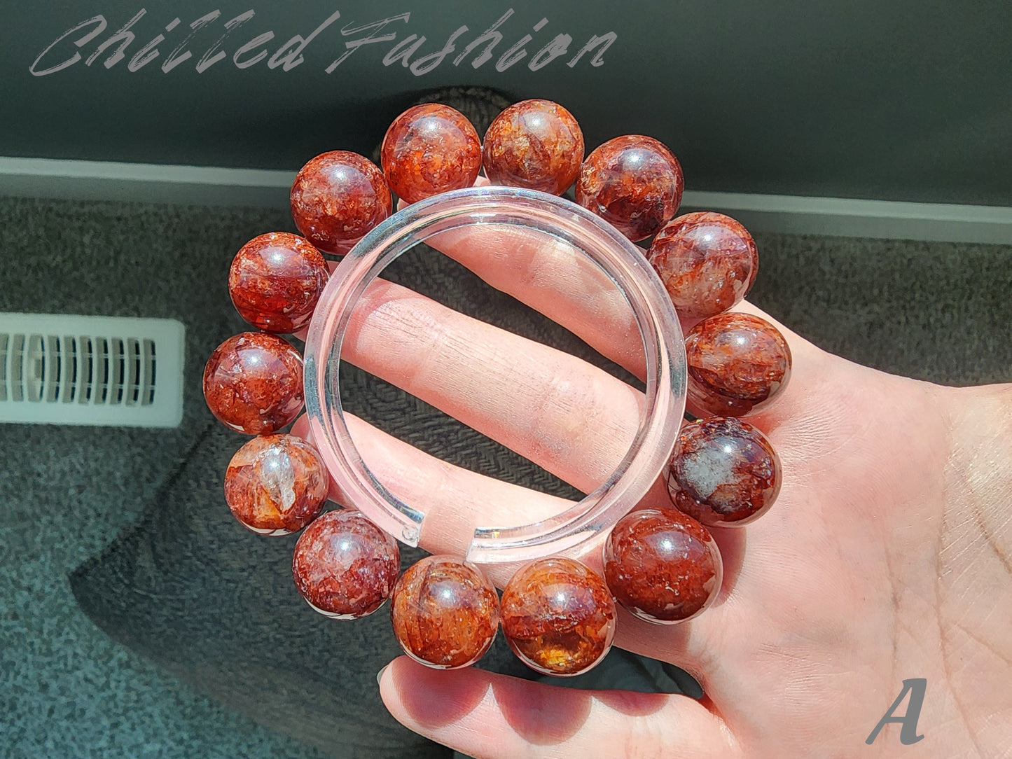 [Bracelet] 15mm Hematoid Quartz Bracelets