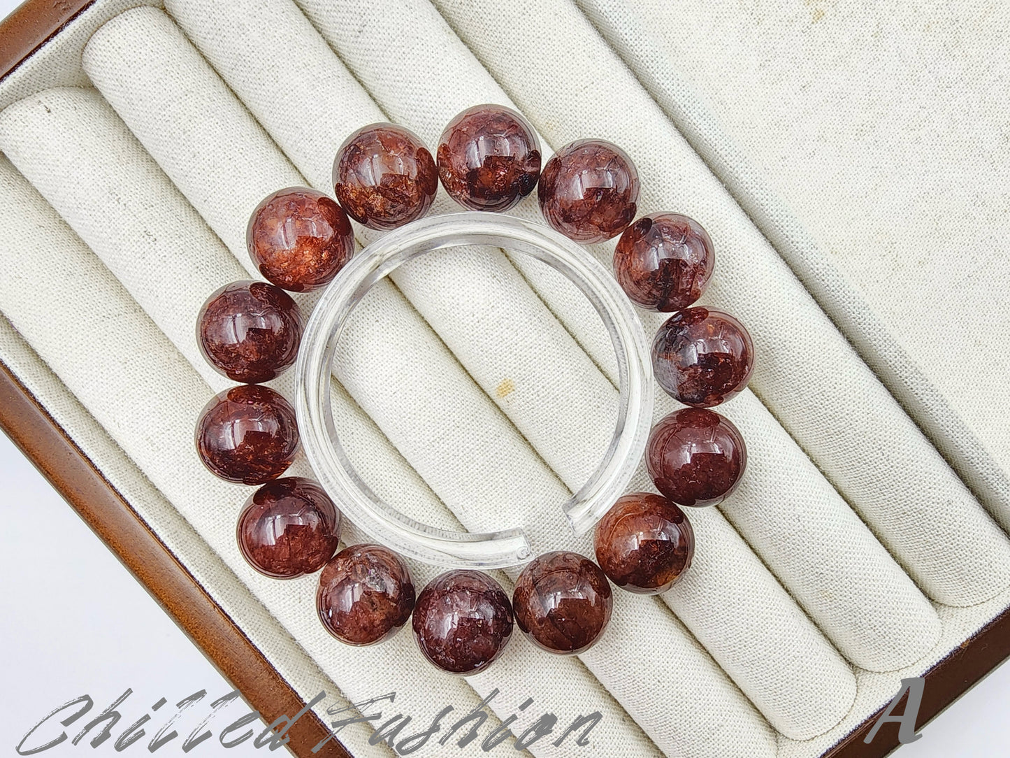 [Bracelet] 15mm Hematoid Quartz Bracelets