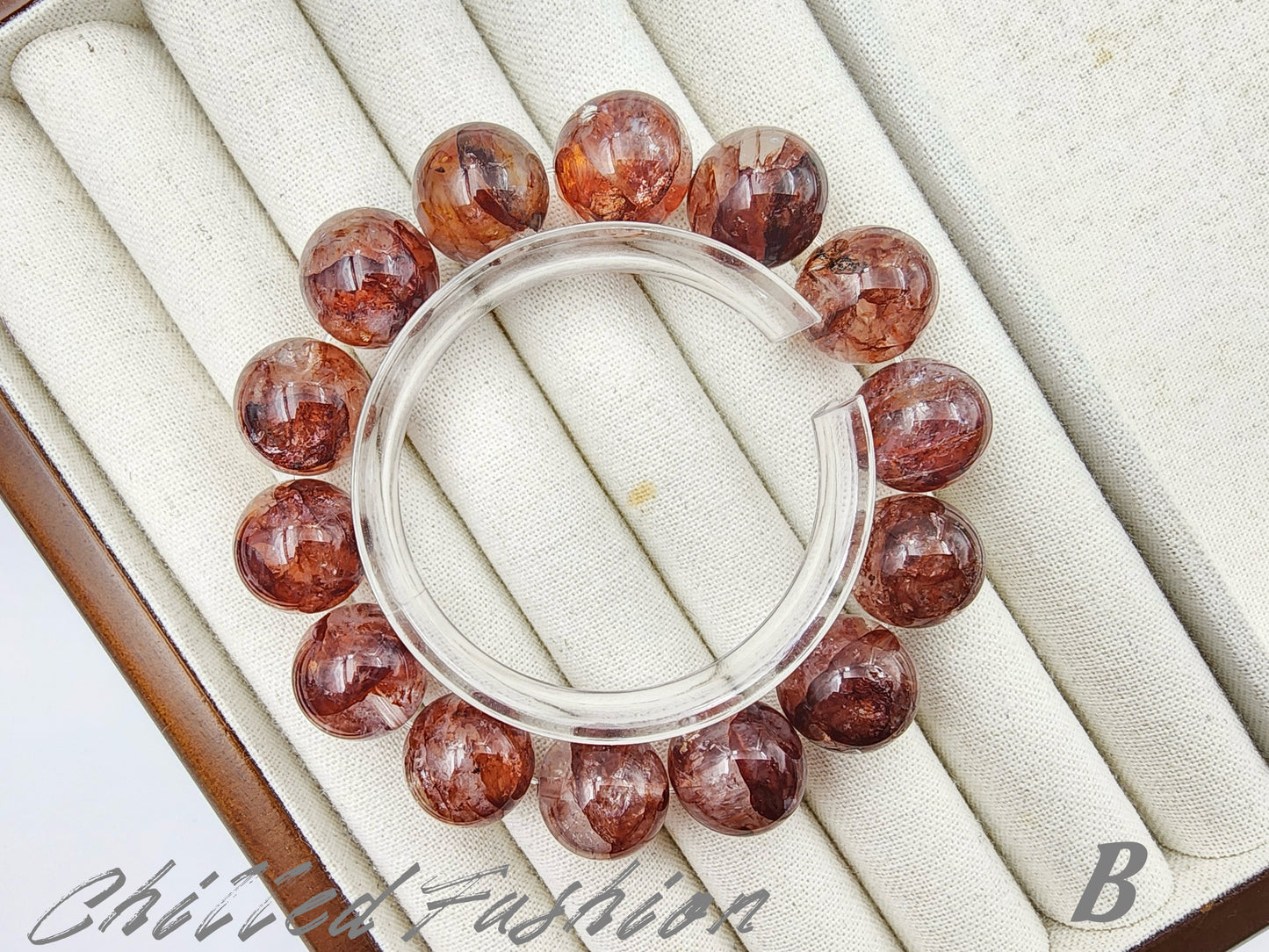 [Bracelet] 15mm Hematoid Quartz Bracelets