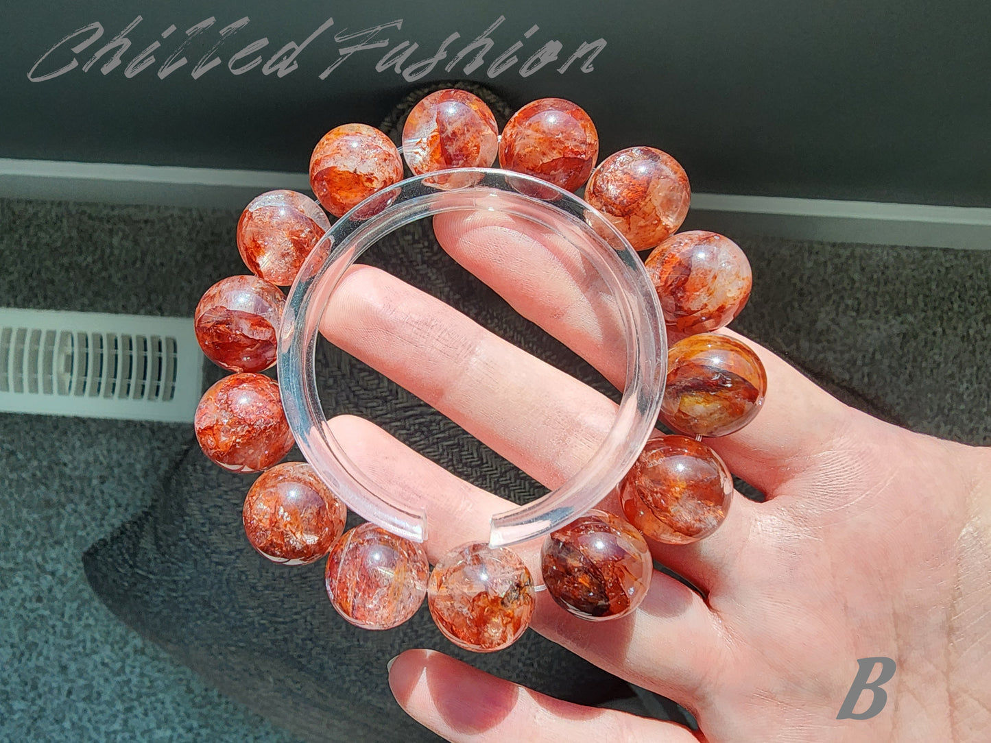 [Bracelet] 15mm Hematoid Quartz Bracelets
