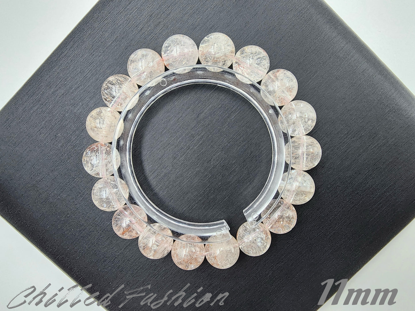 [Bracelet] Natural Light Rose Quartz Bracelet