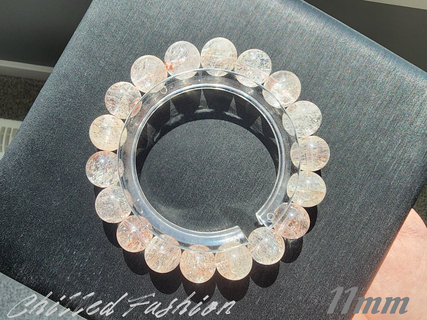 [Bracelet] Natural Light Rose Quartz Bracelet