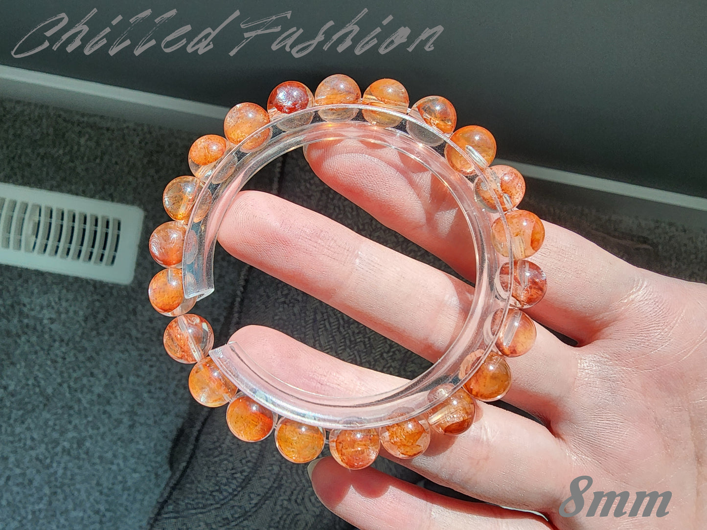 [Bracelet] Hematoid Quartz Bracelet: Grounding Energy & Positivity