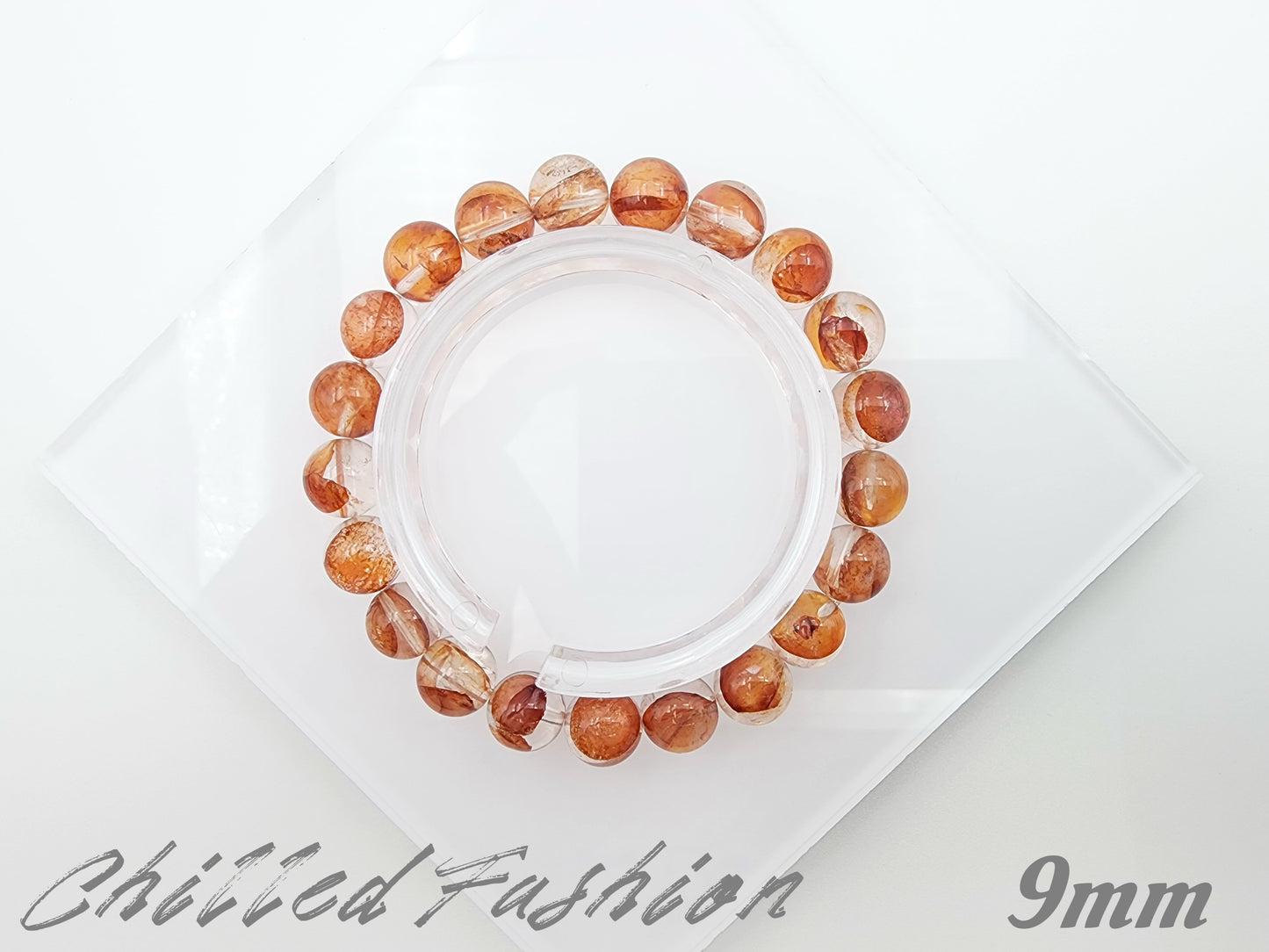 [Bracelet] Hematoid Quartz Bracelet: Grounding Energy & Positivity