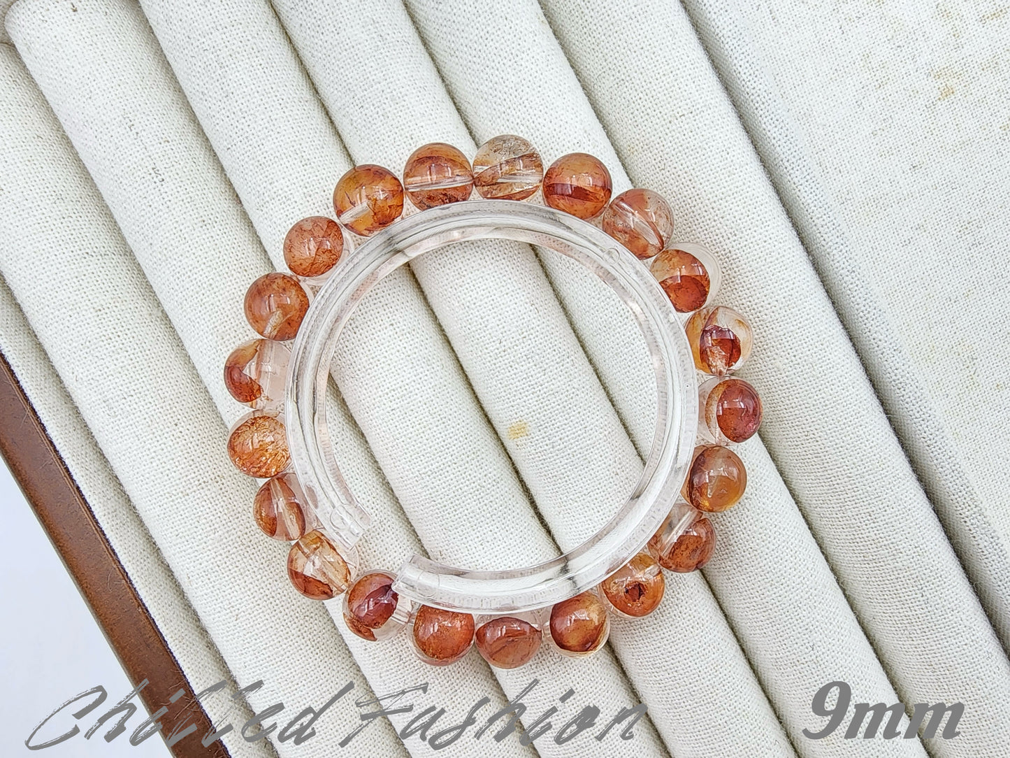 [Bracelet] Hematoid Quartz Bracelet: Grounding Energy & Positivity