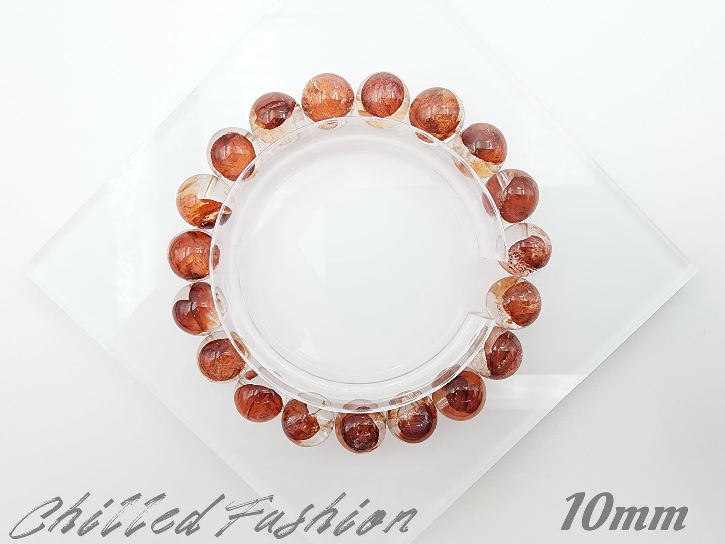 [Bracelet] Hematoid Quartz Bracelet: Grounding Energy & Positivity