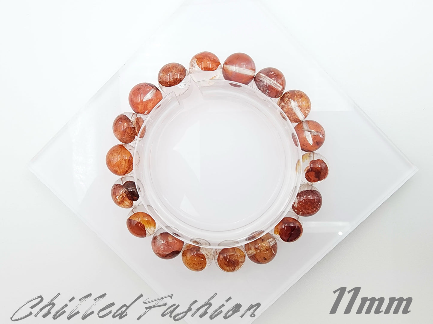 [Bracelet] Hematoid Quartz Bracelet: Grounding Energy & Positivity