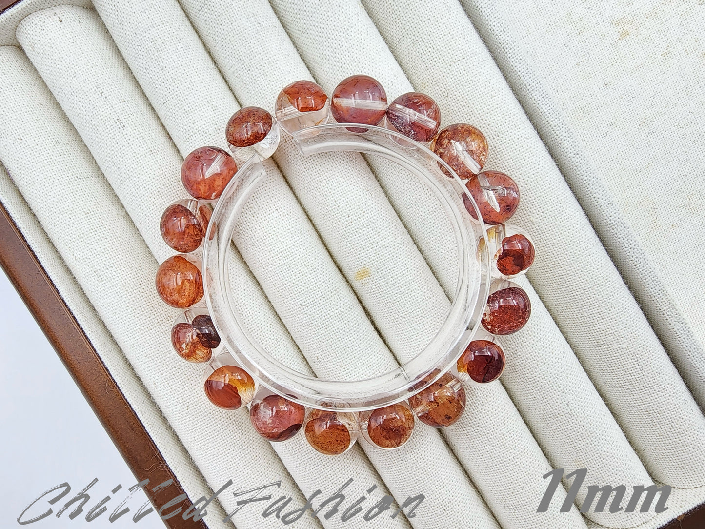 [Bracelet] Hematoid Quartz Bracelet: Grounding Energy & Positivity