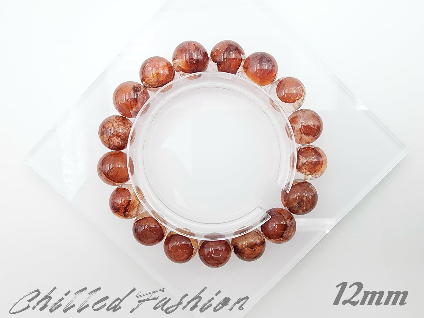[Bracelet] Hematoid Quartz Bracelet: Grounding Energy & Positivity