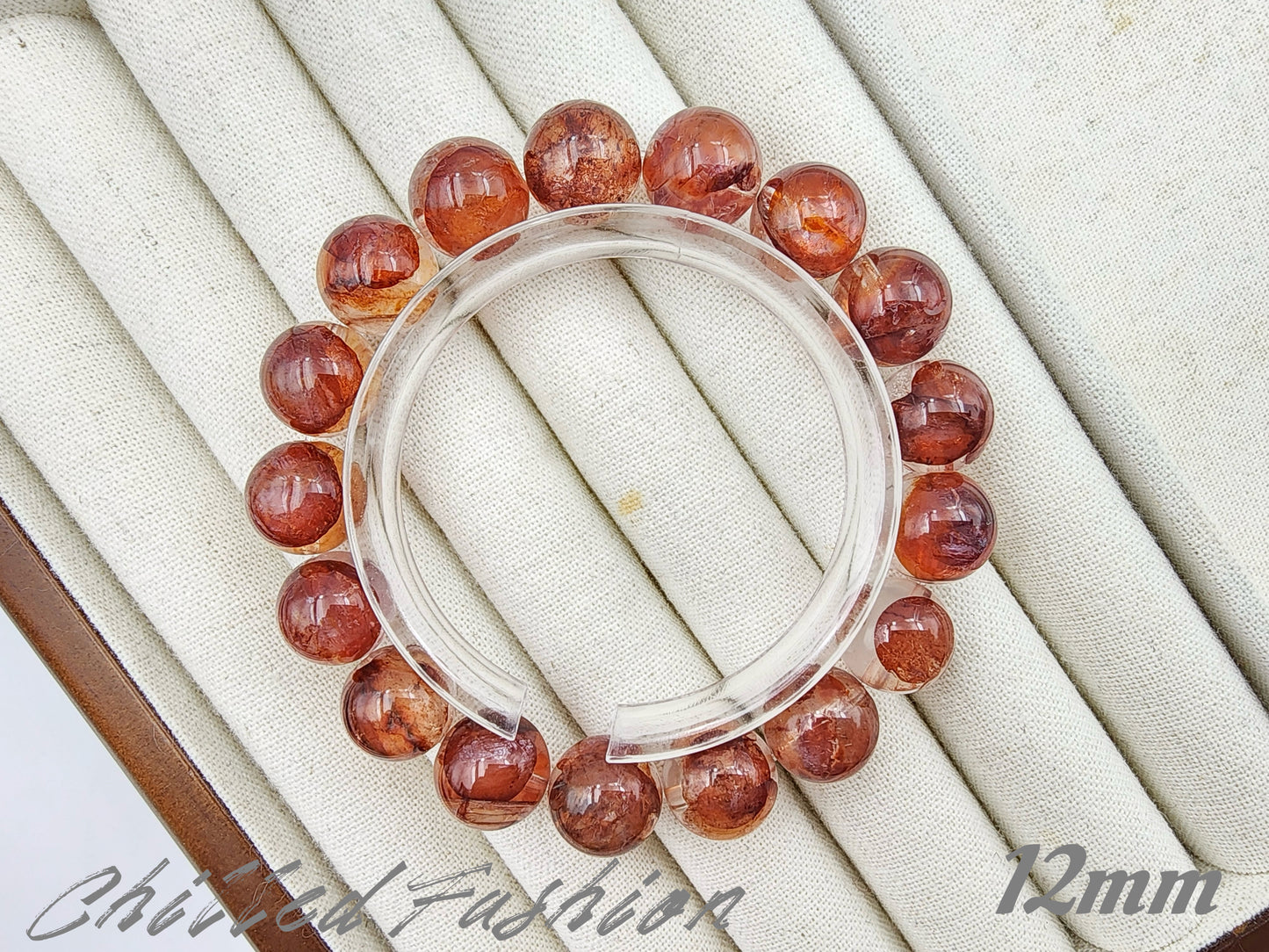 [Bracelet] Hematoid Quartz Bracelet: Grounding Energy & Positivity