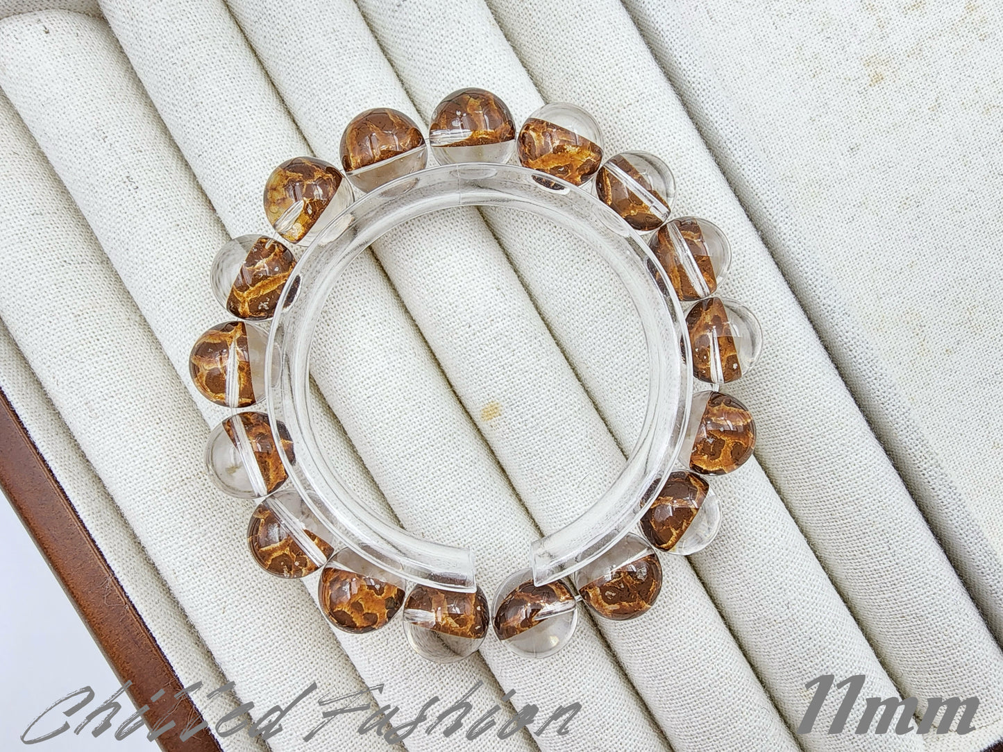 [Bracelet] Optimized Red Clay Phantom Quartz Bracelet