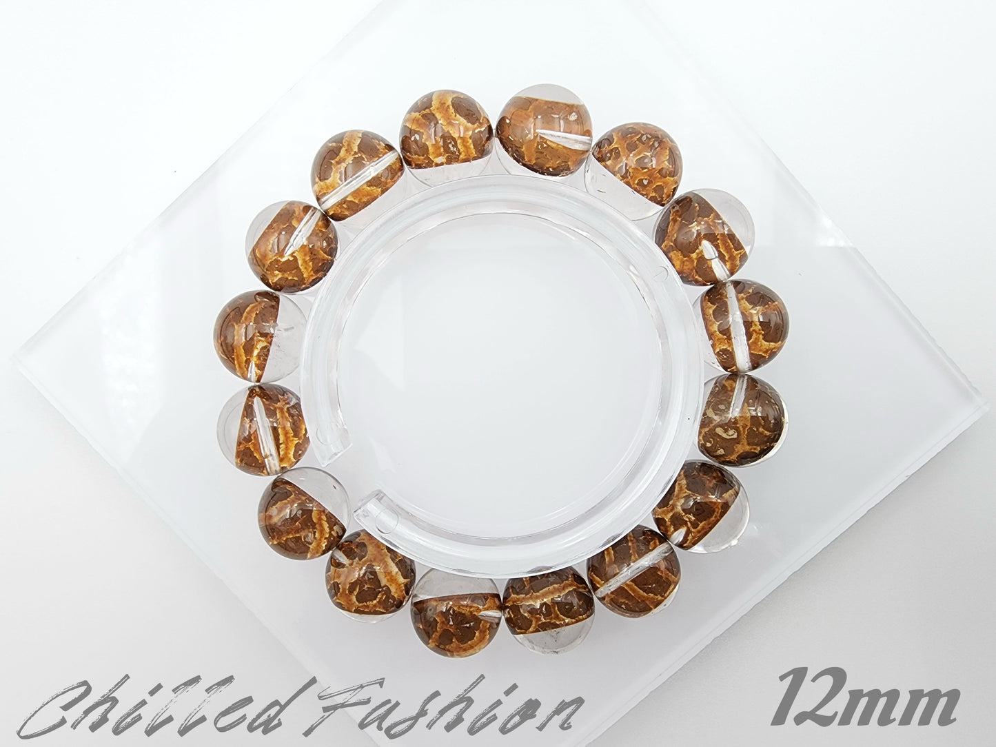 [Bracelet] Optimized Red Clay Phantom Quartz Bracelet