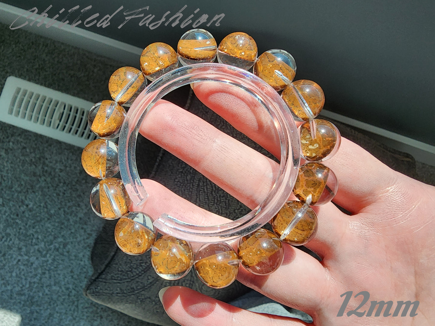 [Bracelet] Optimized Red Clay Phantom Quartz Bracelet