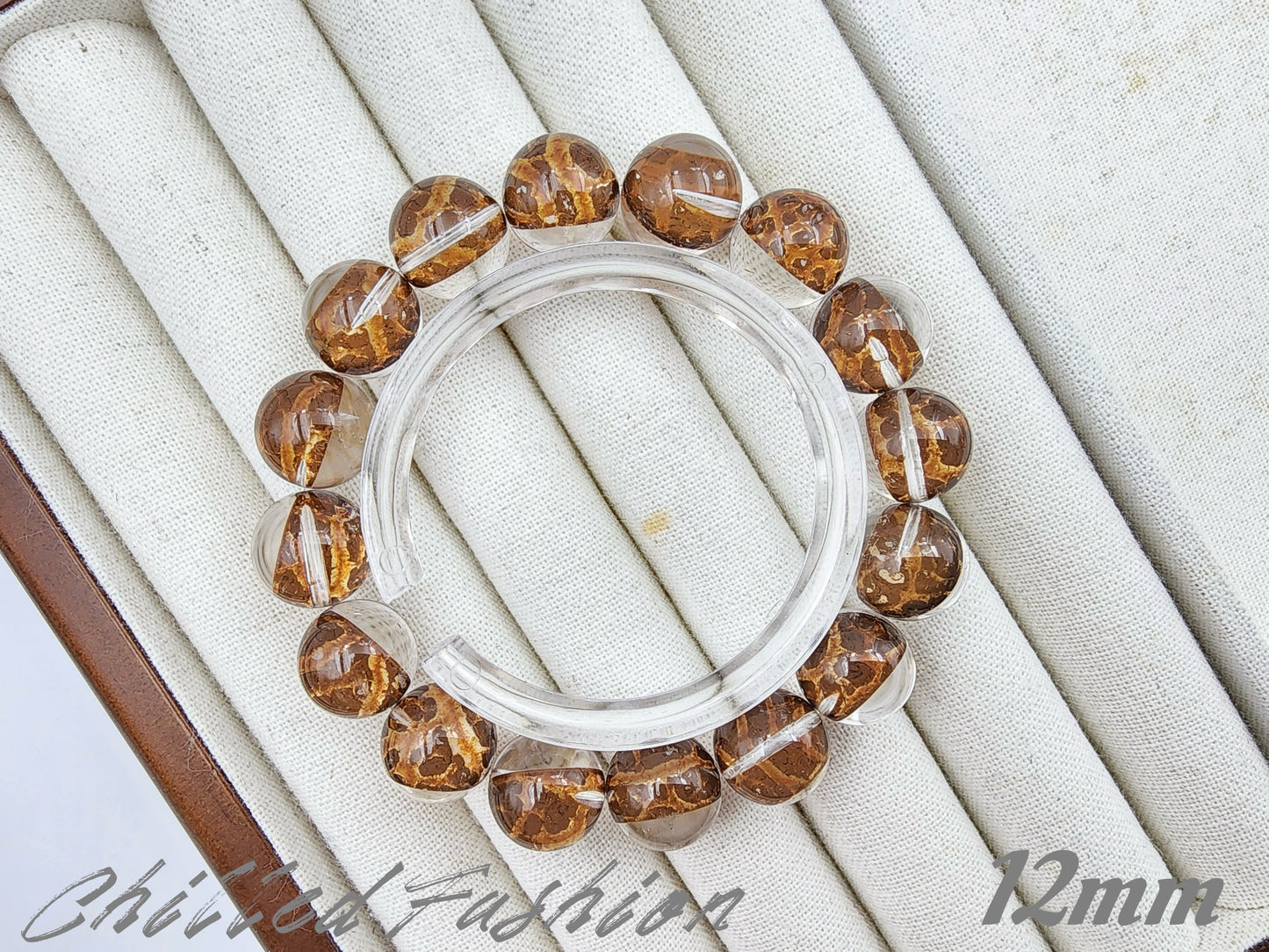 [Bracelet] Optimized Red Clay Phantom Quartz Bracelet