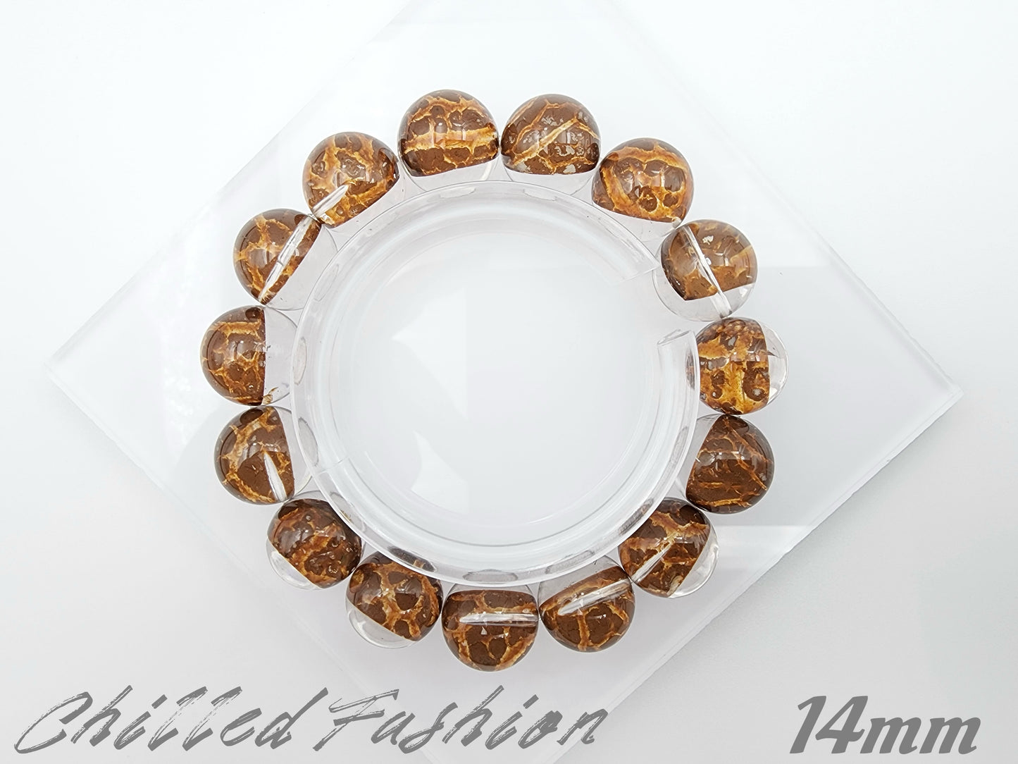 [Bracelet] Optimized Red Clay Phantom Quartz Bracelet