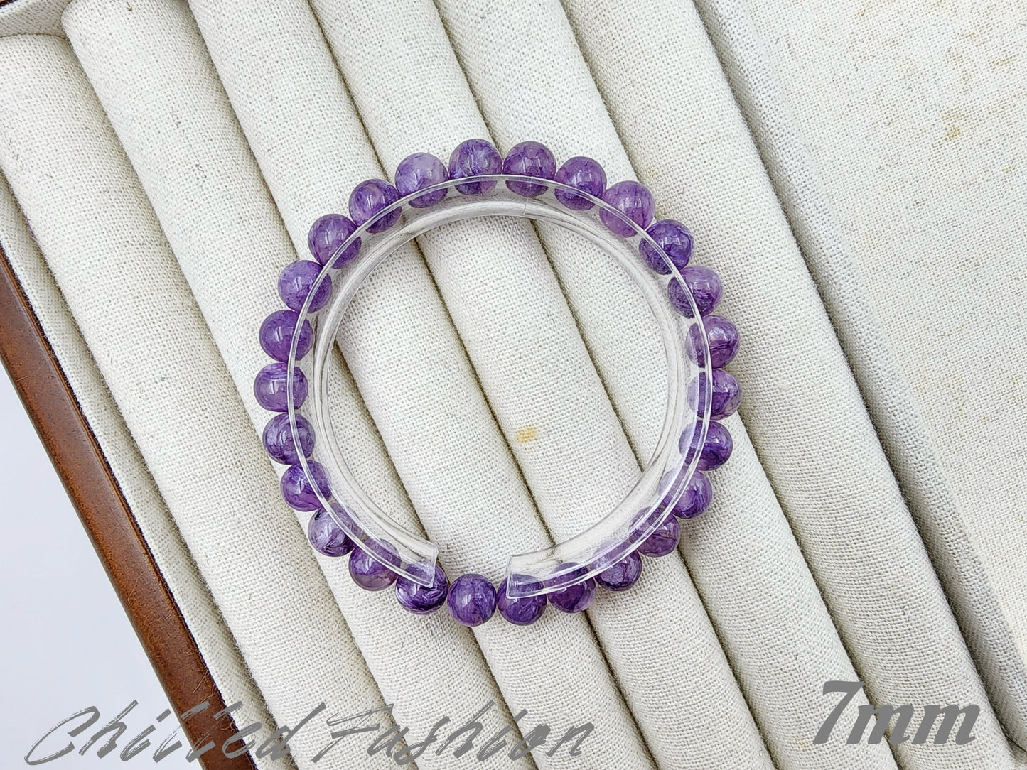 [Bracelet] Radiant Purple: Charoite 紫龙晶 Round Beads Bracelet - Embrace Transformation and Inner Strength