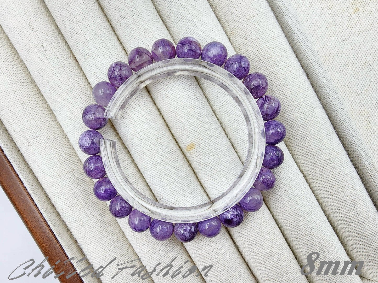 [Bracelet] Radiant Purple: Charoite 紫龙晶 Round Beads Bracelet - Embrace Transformation and Inner Strength