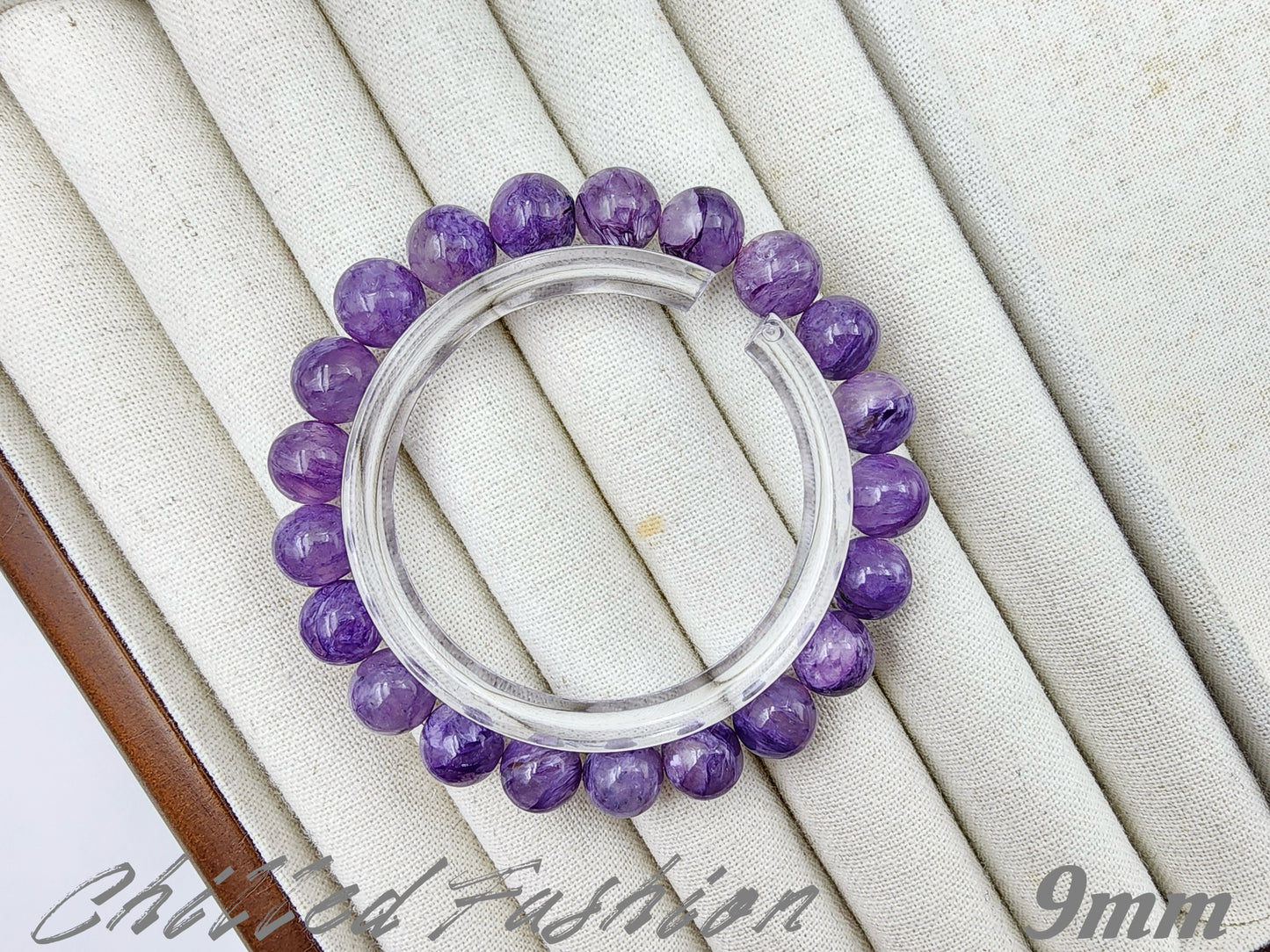 [Bracelet] Radiant Purple: Charoite 紫龙晶 Round Beads Bracelet - Embrace Transformation and Inner Strength