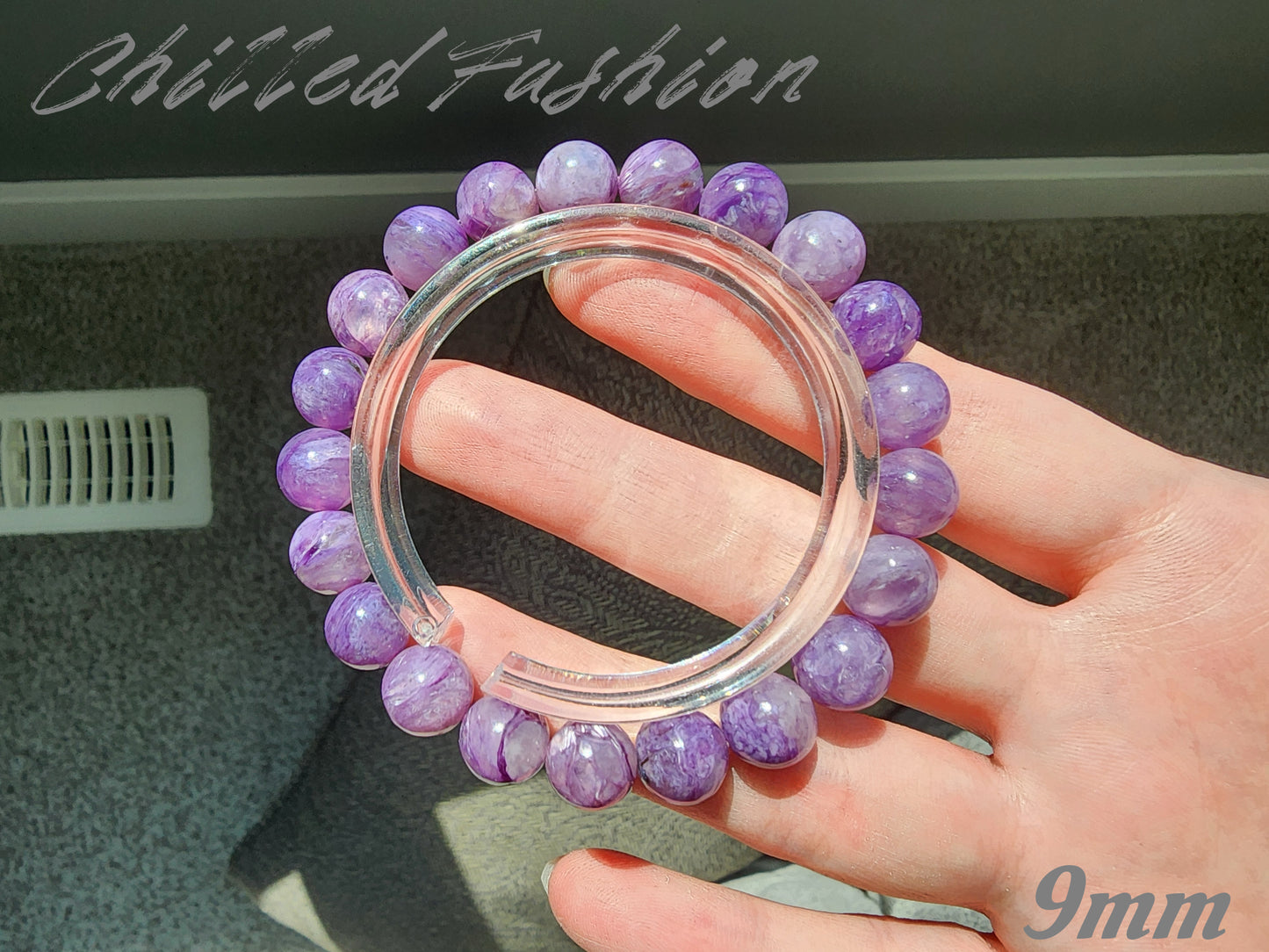 [Bracelet] Radiant Purple: Charoite 紫龙晶 Round Beads Bracelet - Embrace Transformation and Inner Strength