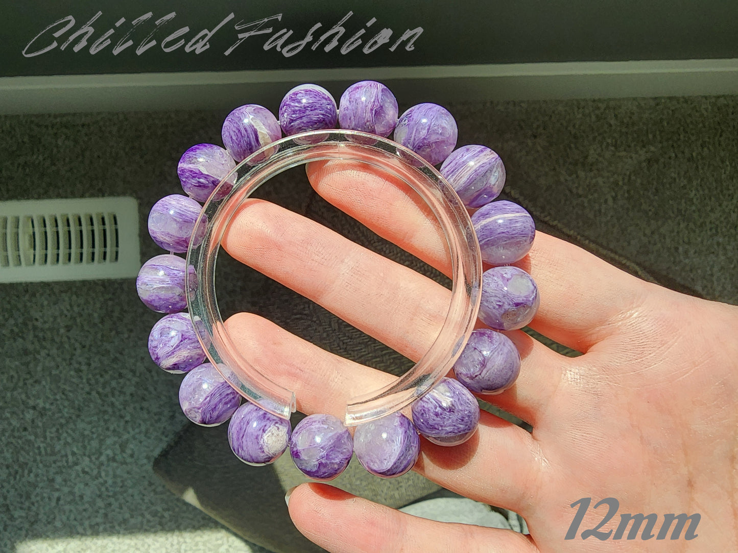 [Bracelet] Radiant Purple: Charoite 紫龙晶 Round Beads Bracelet - Embrace Transformation and Inner Strength