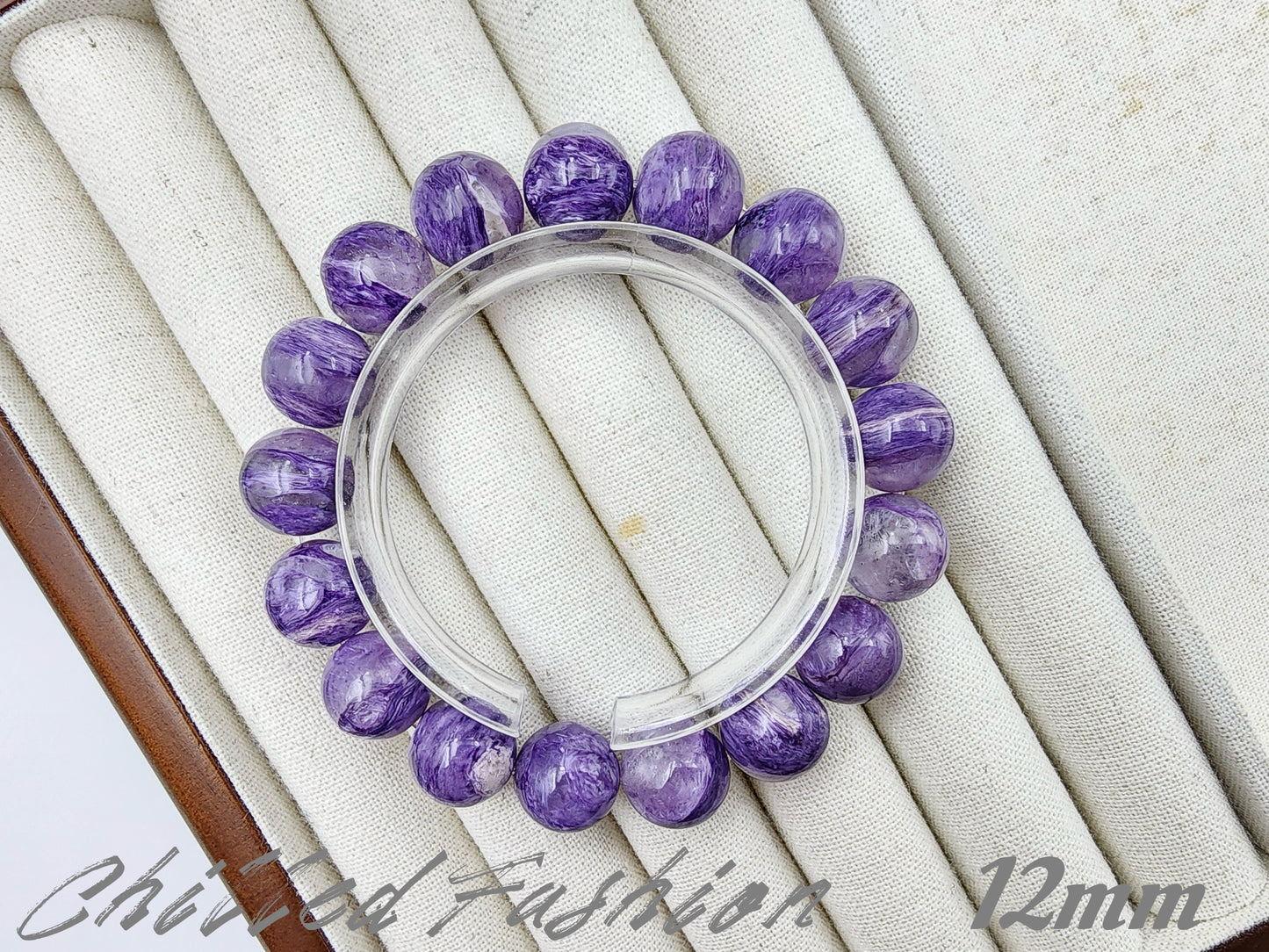 [Bracelet] Radiant Purple: Charoite 紫龙晶 Round Beads Bracelet - Embrace Transformation and Inner Strength