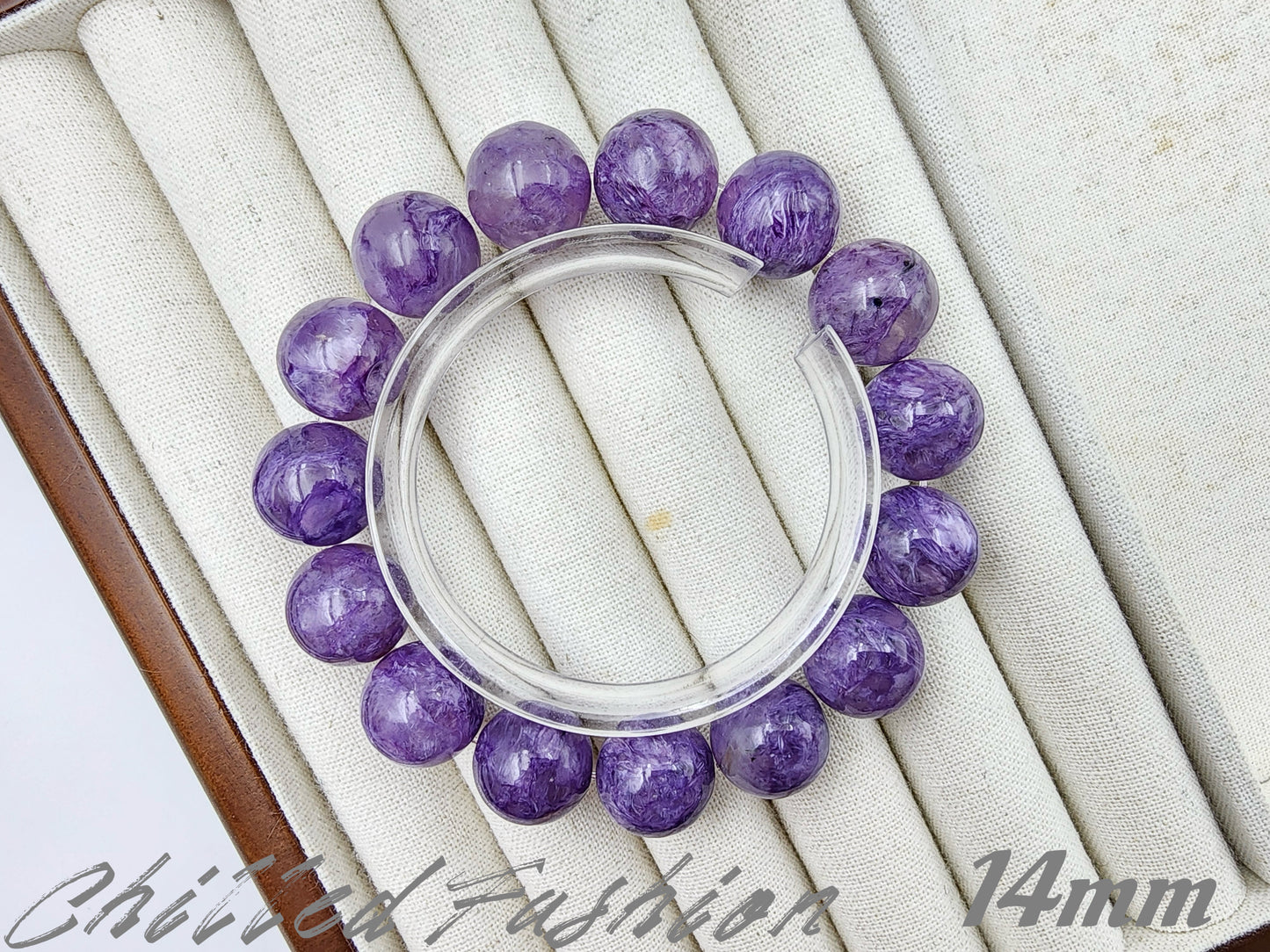 [Bracelet] Radiant Purple: Charoite 紫龙晶 Round Beads Bracelet - Embrace Transformation and Inner Strength