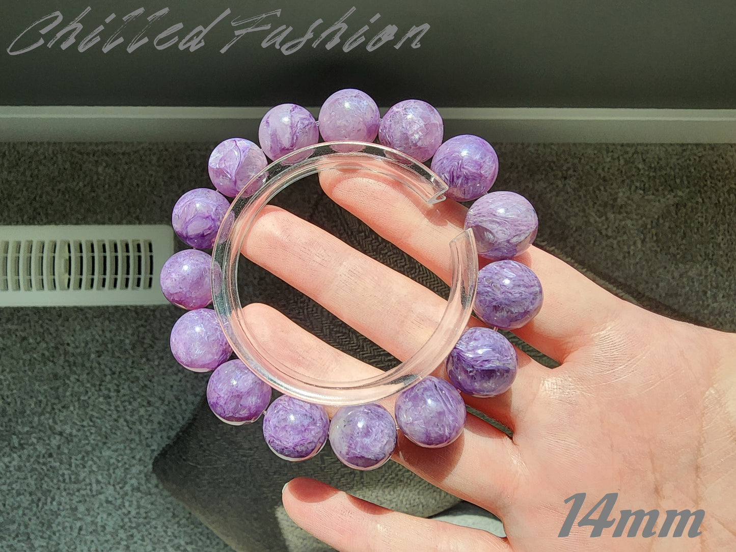 [Bracelet] Radiant Purple: Charoite 紫龙晶 Round Beads Bracelet - Embrace Transformation and Inner Strength