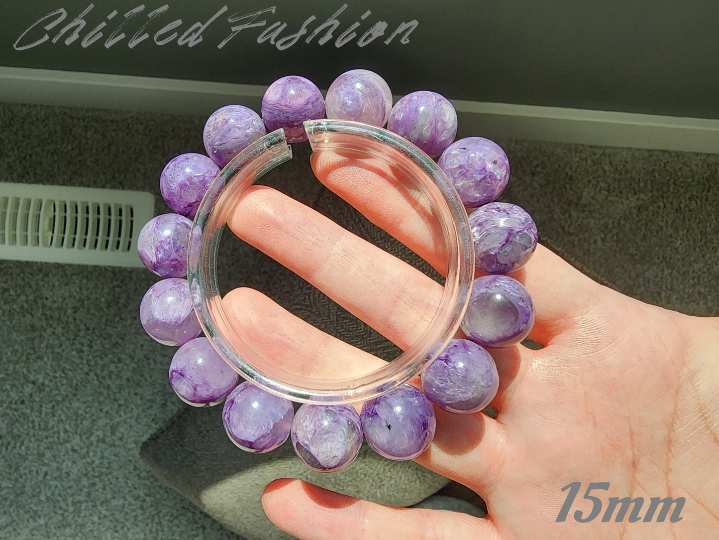 [Bracelet] Radiant Purple: Charoite 紫龙晶 Round Beads Bracelet - Embrace Transformation and Inner Strength