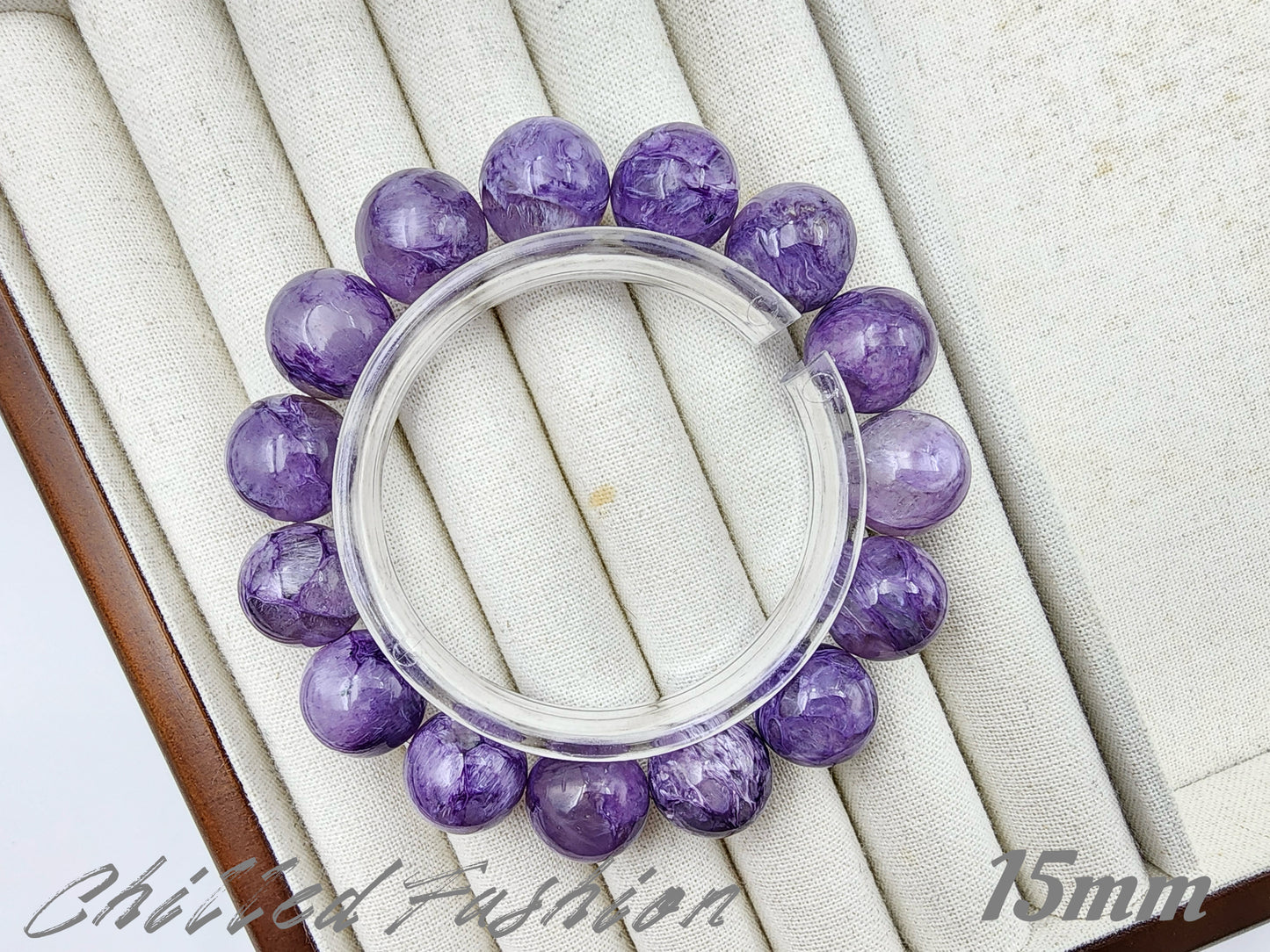 [Bracelet] Radiant Purple: Charoite 紫龙晶 Round Beads Bracelet - Embrace Transformation and Inner Strength