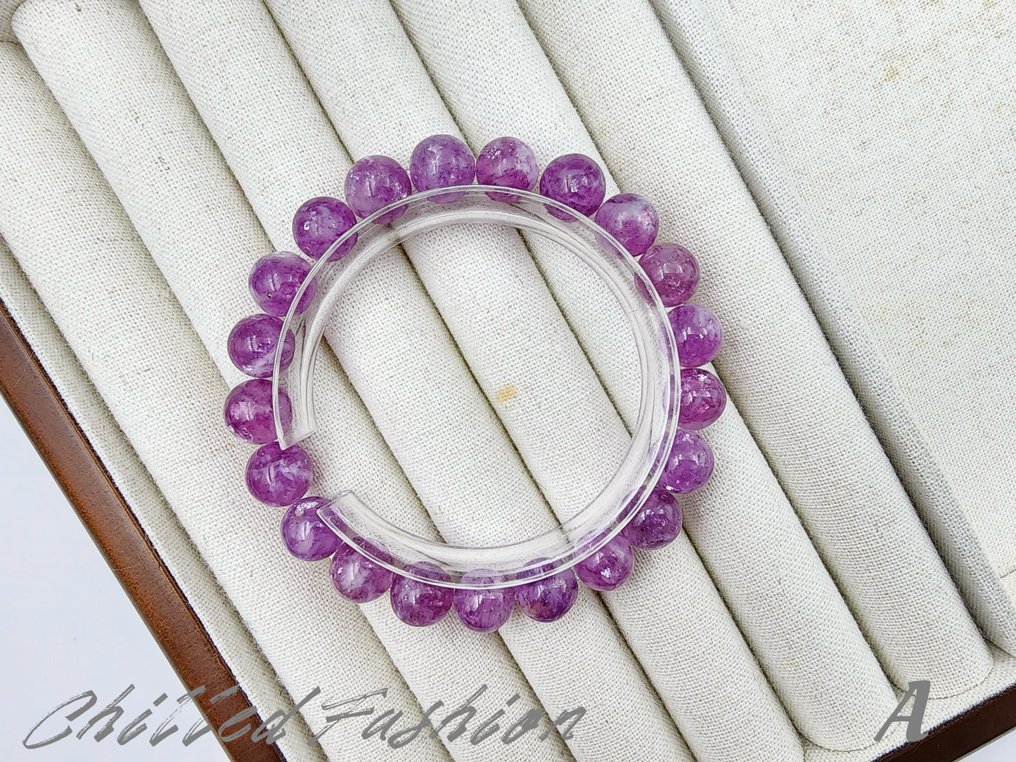 [Bracelet] 9mm Pinkish Lavender Lepidolite Bracelet