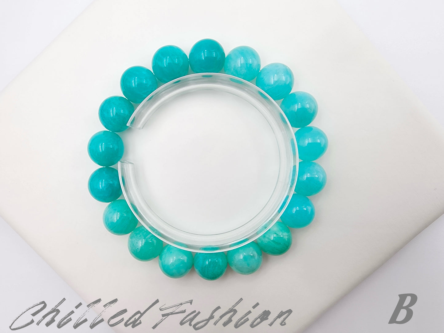 [Bracelet] 11mm Gradient Amazonite Bracelet