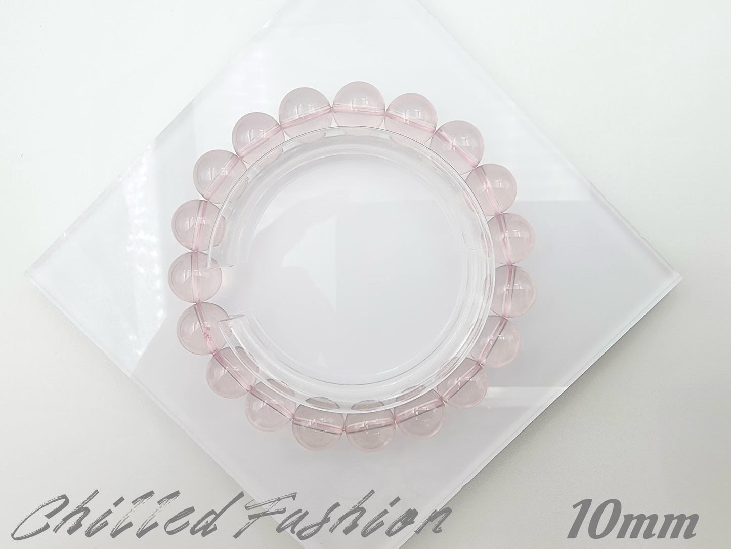 [Bracelet] Light Pink Mozambique Rose Quartz Bracelet