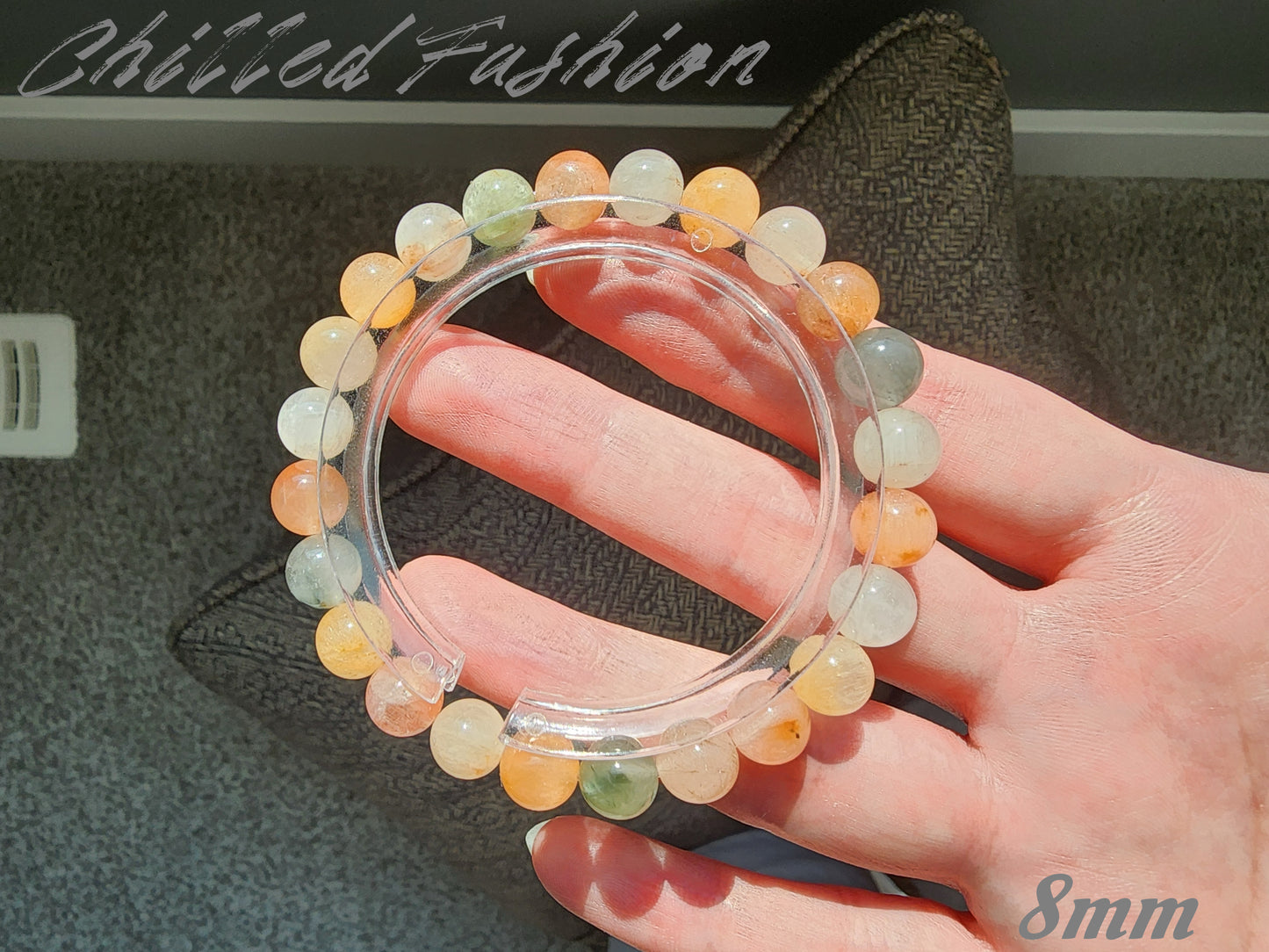[Bracelet] Capture the Rainbow: Rabbit Hair Quartz 兔毛 Stacking Bracelet