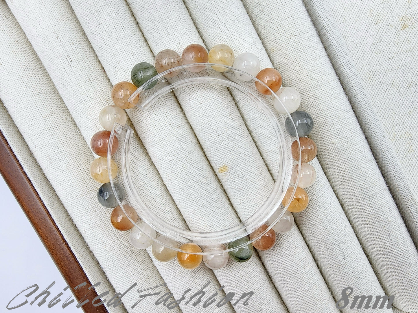 [Bracelet] Capture the Rainbow: Rabbit Hair Quartz 兔毛 Stacking Bracelet