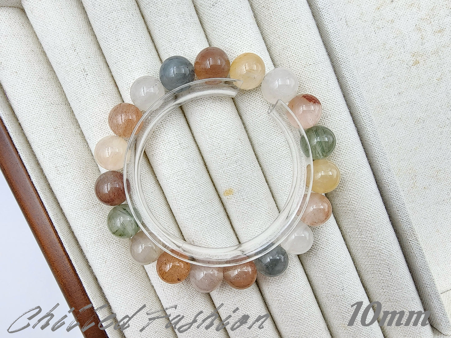 [Bracelet] Capture the Rainbow: Rabbit Hair Quartz 兔毛 Stacking Bracelet