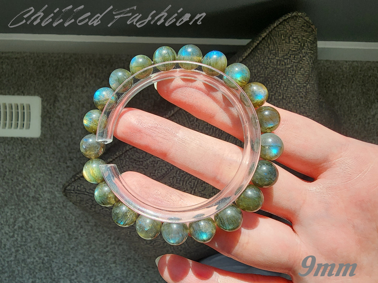 [Bracelet] Mystic Labradorite 拉长石 Round Bead Bracelet