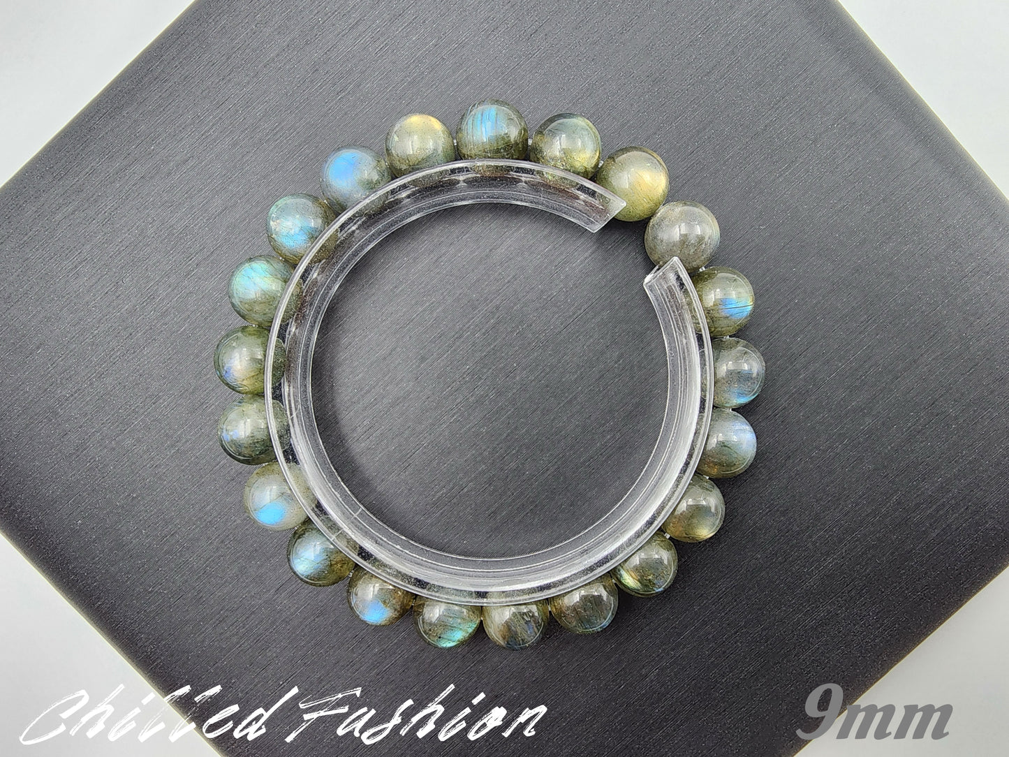 [Bracelet] Mystic Labradorite 拉长石 Round Bead Bracelet