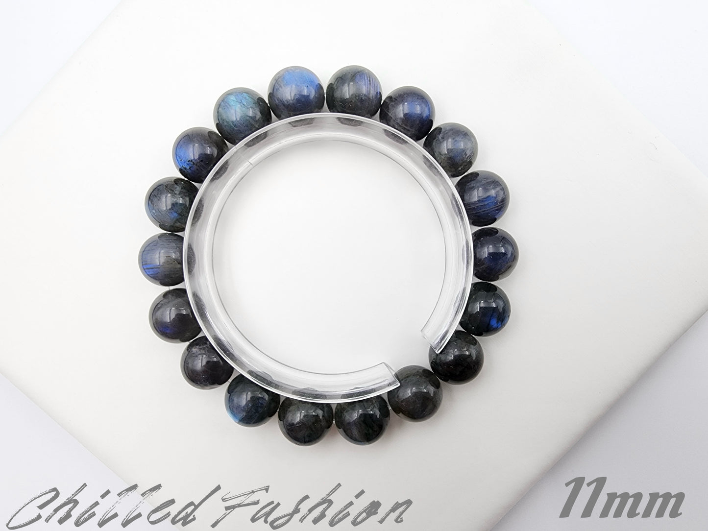 [Bracelet] Mystic Labradorite 拉长石 Round Bead Bracelet