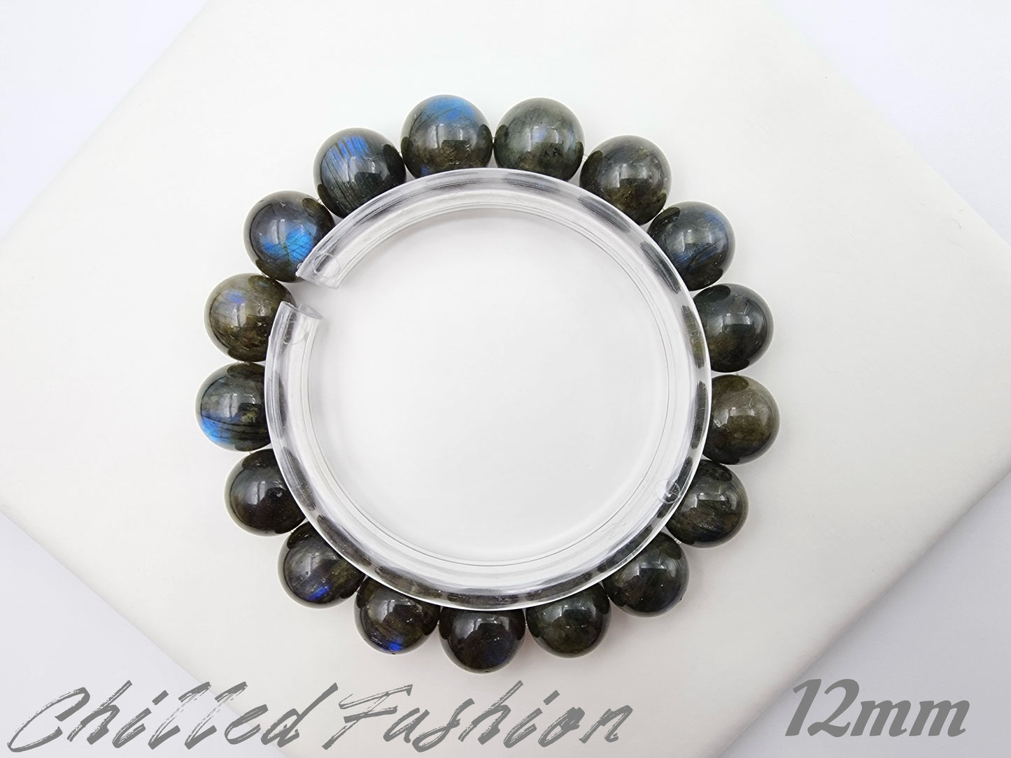 [Bracelet] Mystic Labradorite 拉长石 Round Bead Bracelet