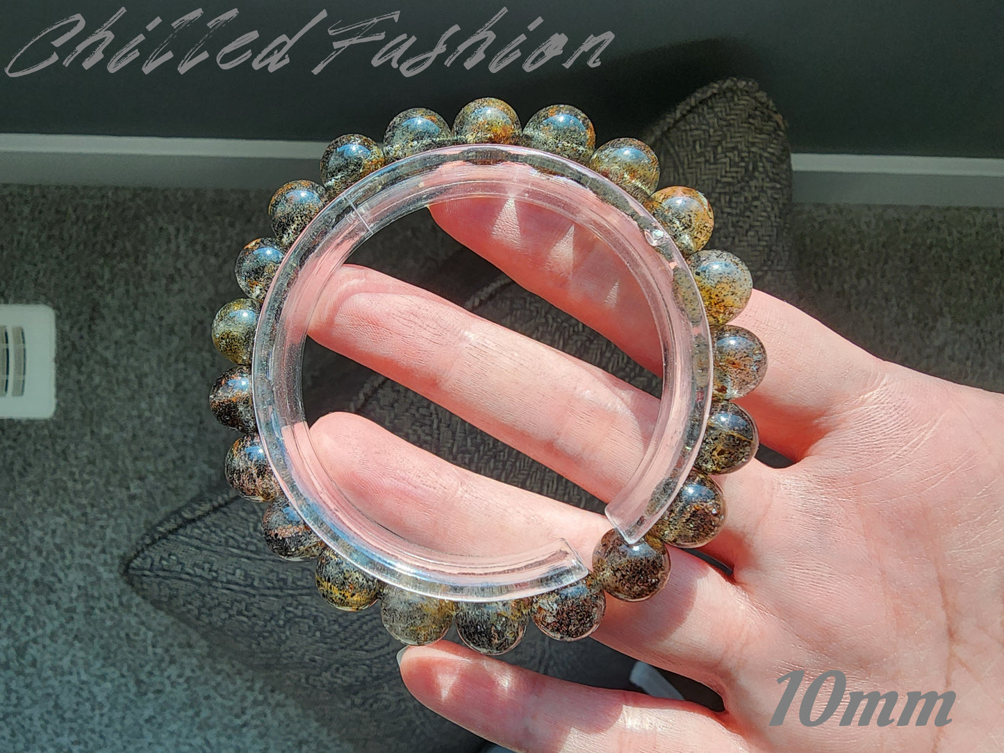 [Bracelet] Balance & Protection Bracelet: Black Strawberry Quartz 黑草莓