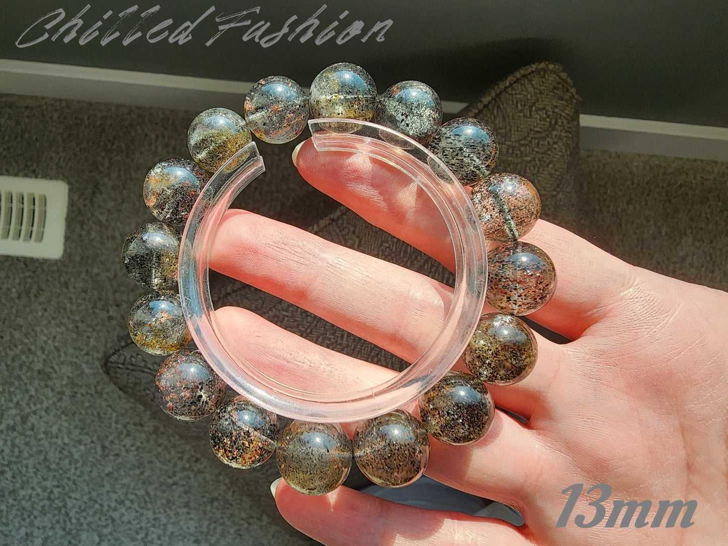 [Bracelet] Balance & Protection Bracelet: Black Strawberry Quartz 黑草莓