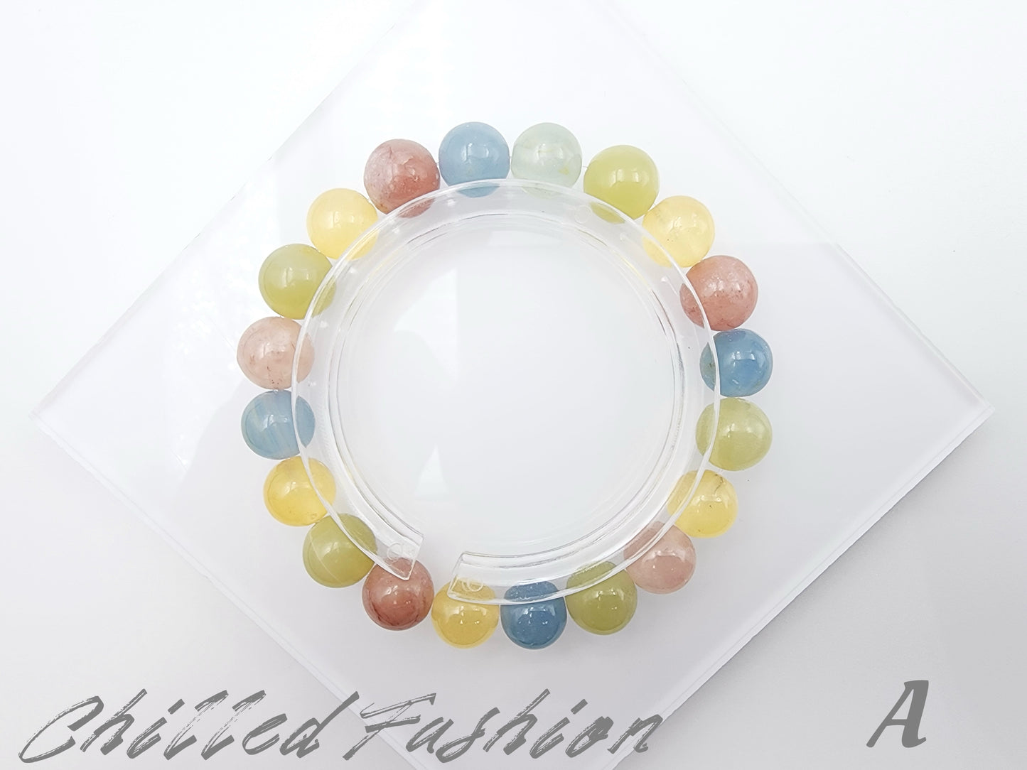 [Bracelet] 10mm Multicolored Calcite Bracelet