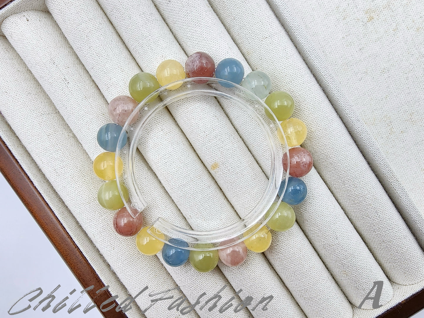 [Bracelet] 10mm Multicolored Calcite Bracelet