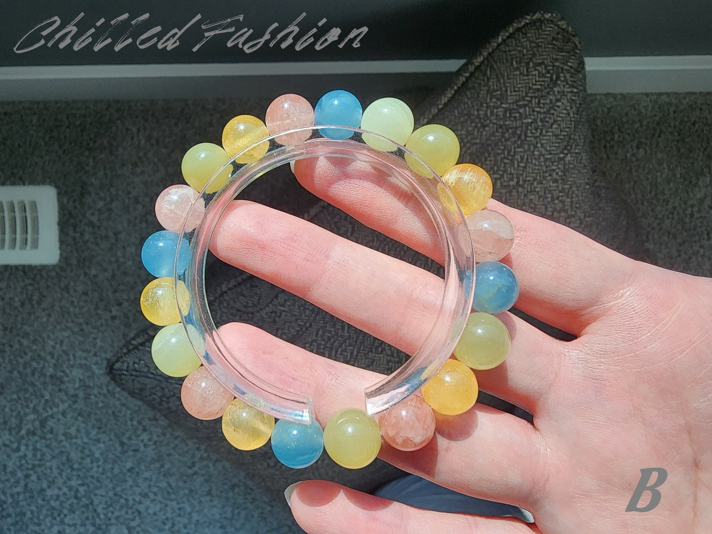 [Bracelet] 10mm Multicolored Calcite Bracelet