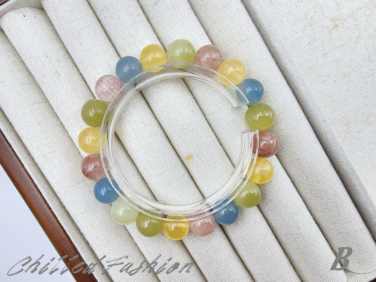 [Bracelet] 10mm Multicolored Calcite Bracelet