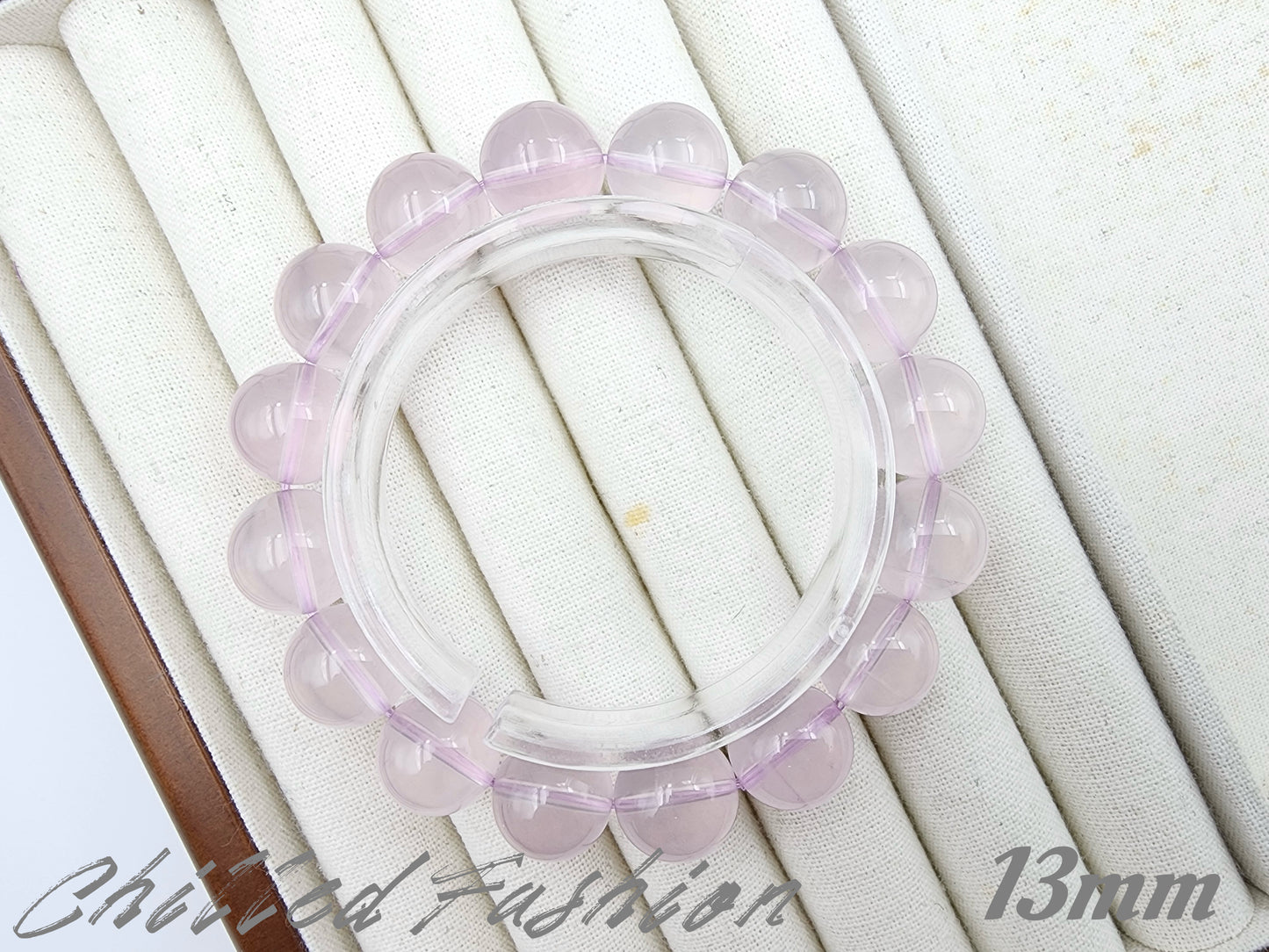 [Bracelet] Lavender-Tone Madagascar Rose Quartz Bracelet