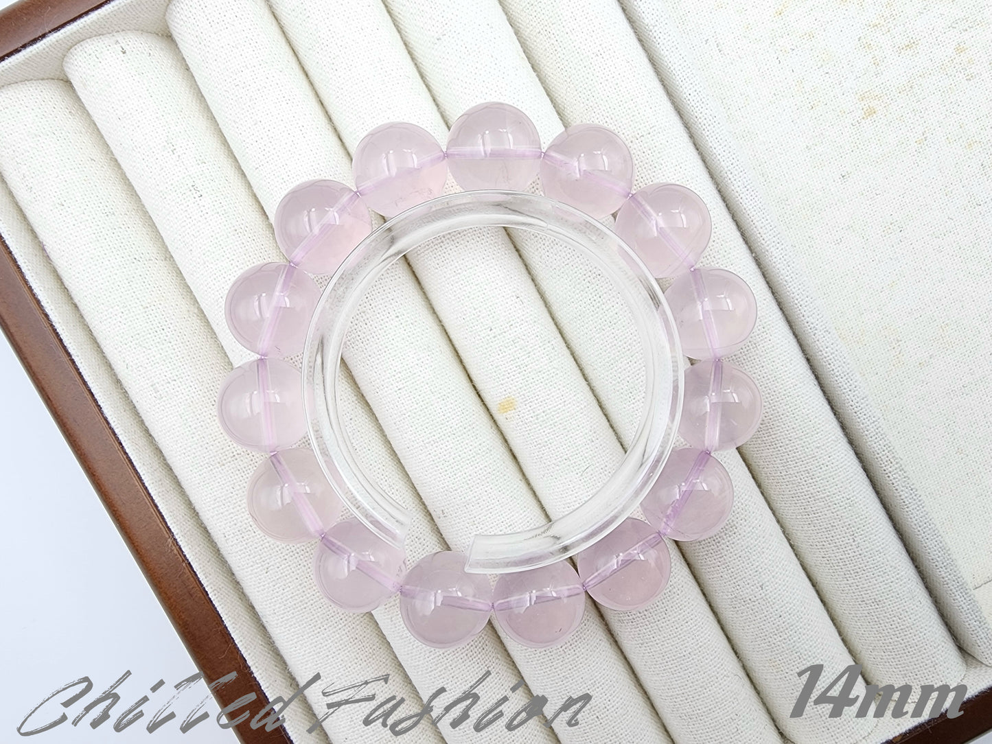 [Bracelet] Lavender-Tone Madagascar Rose Quartz Bracelet